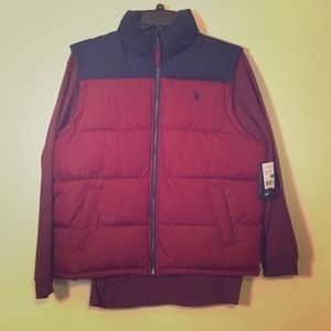 NWT US Polo Assn Vest and Long Sleeved Shirt